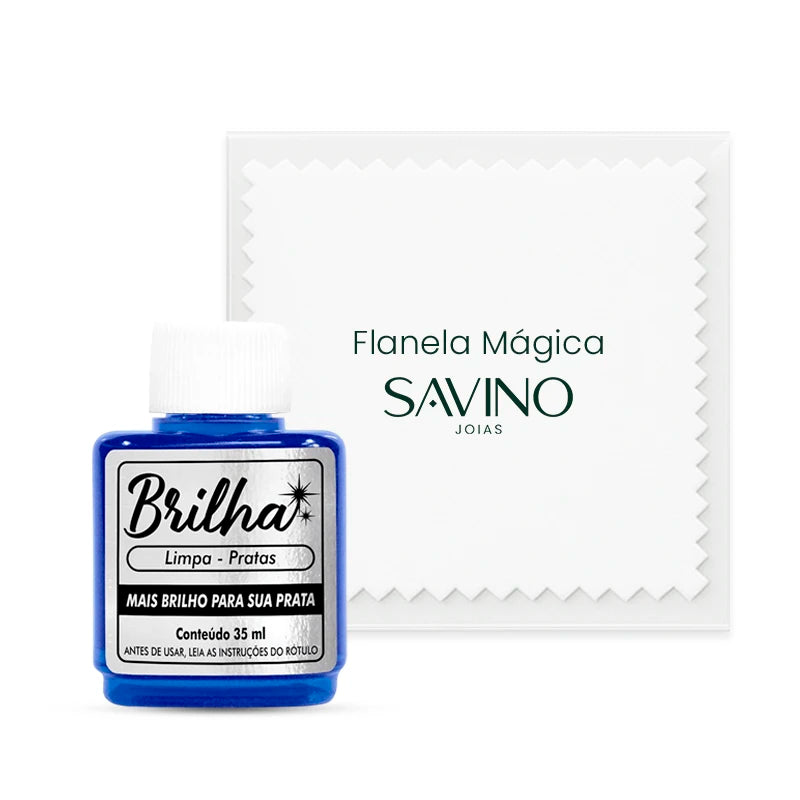 Kit Limpa Pratas + Flanela Mágica