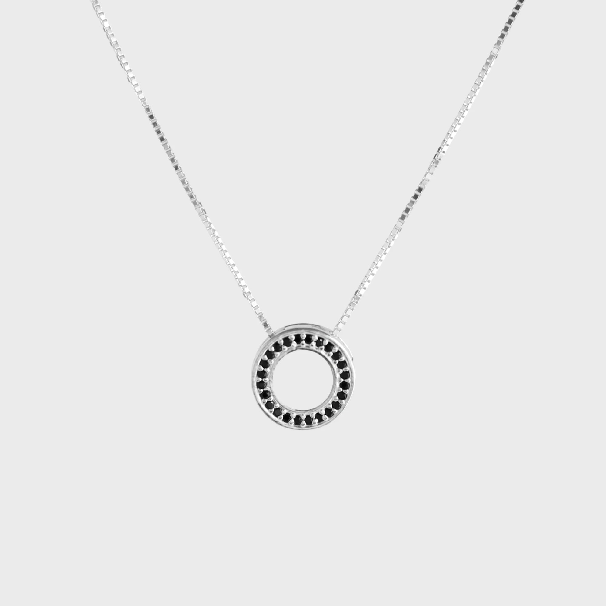Colar Elo Cravejado Preto
