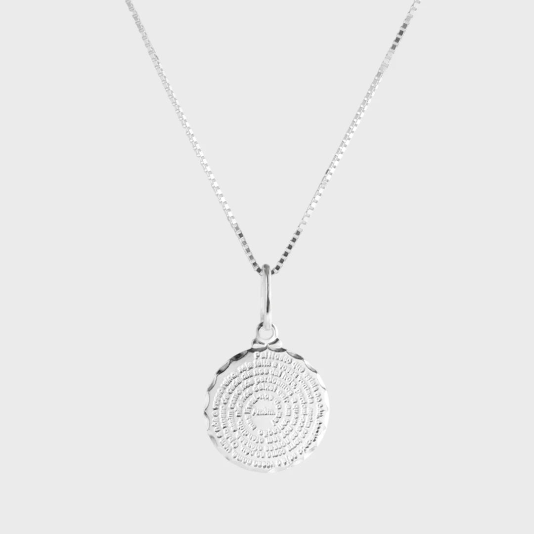 Colar Medalha Oração Pai Nosso