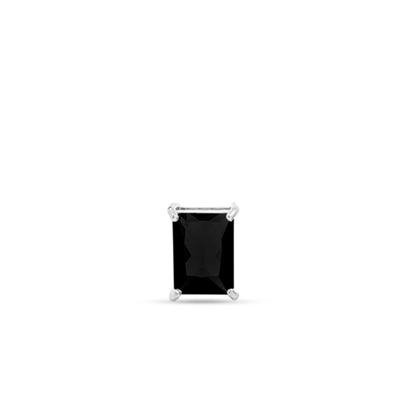 Pingente Cristal Retangular Preto