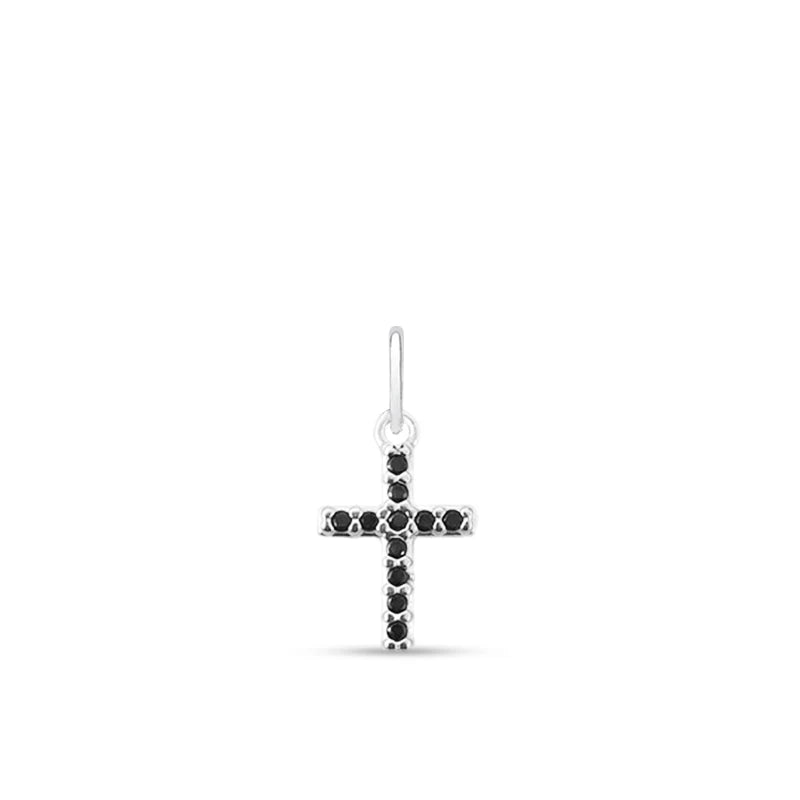 Pingente Crucifixo Cravejado Preto
